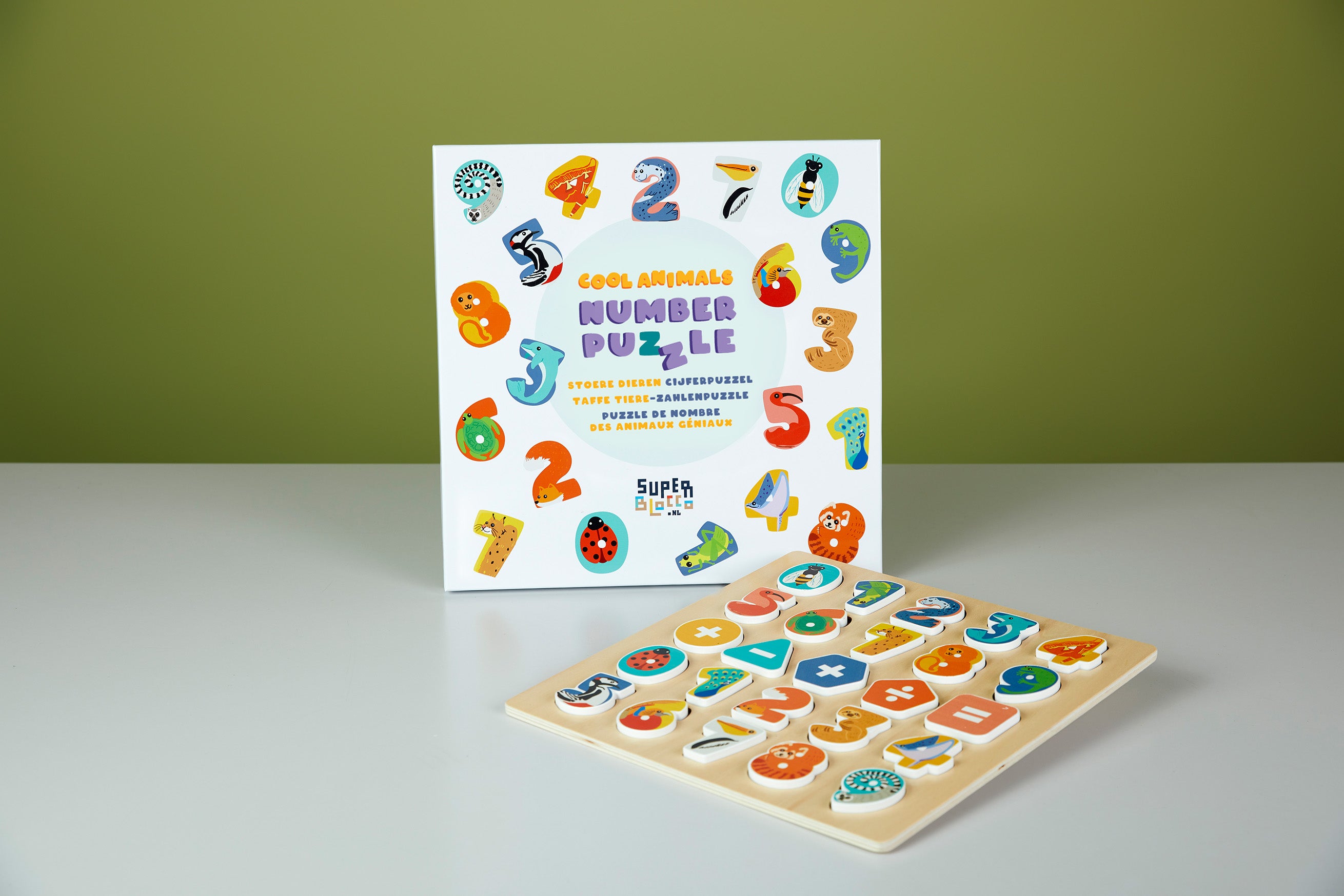 Stoere Dieren Cijfer Puzzel