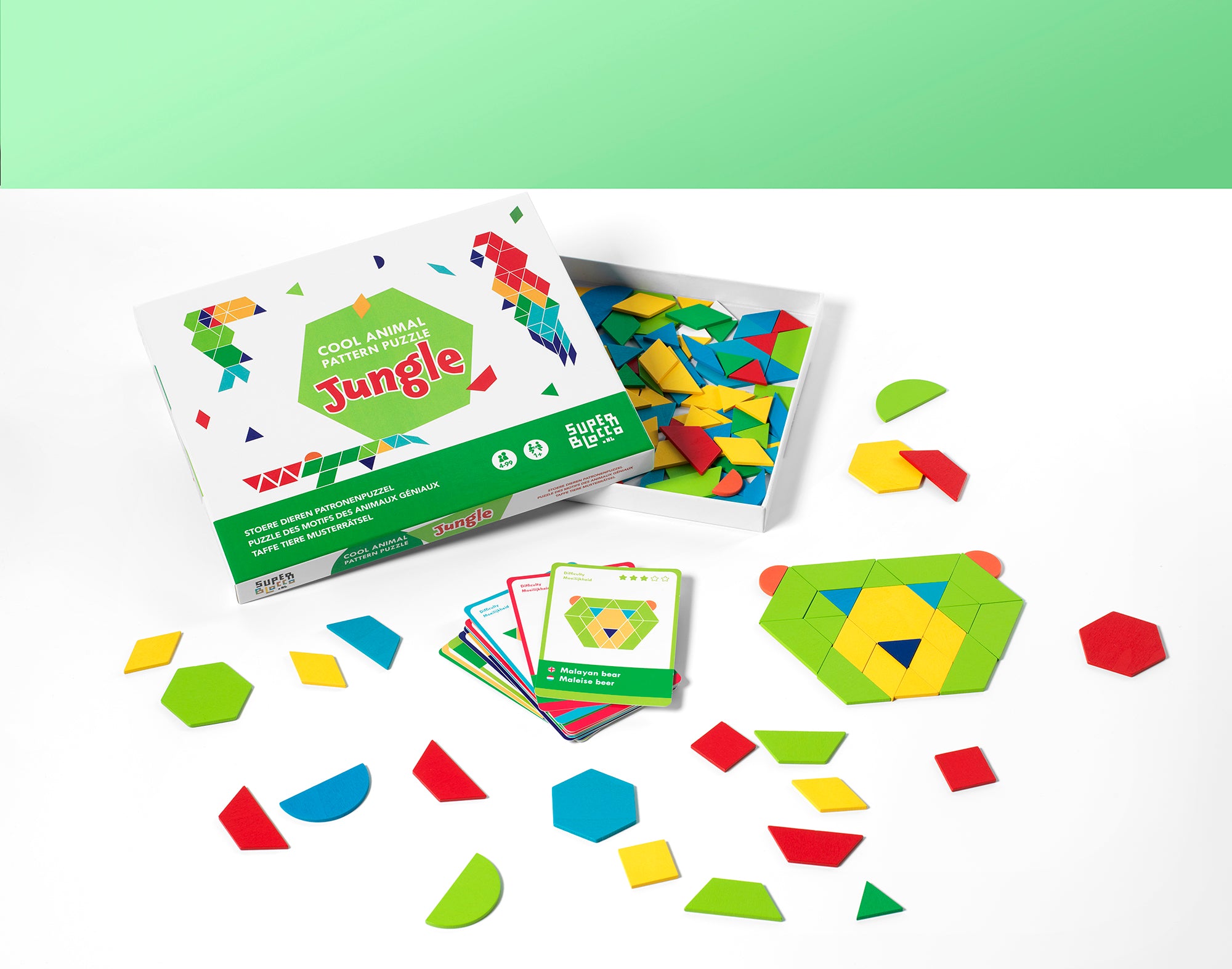 Stoere Dieren Patronenpuzzel Jungle Editie